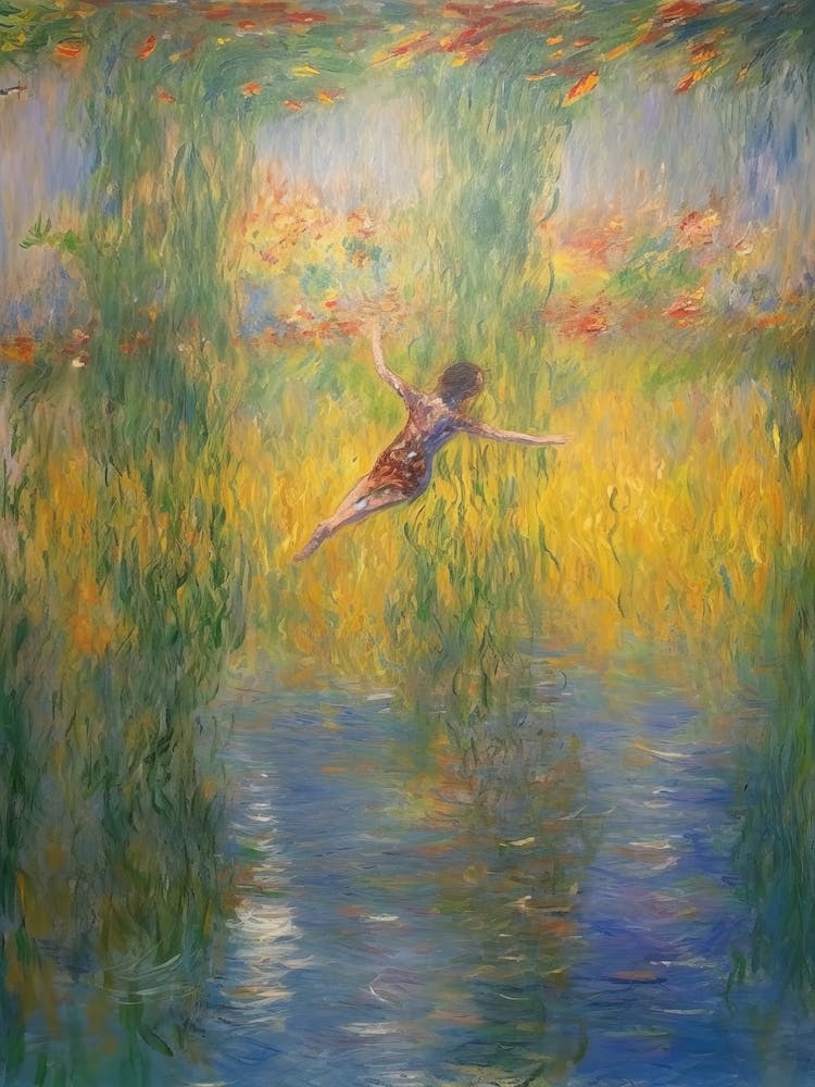 Diving In The Style Of Monet 2