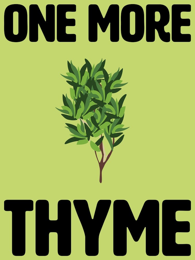 One More Thyme Kitchen Wall Art