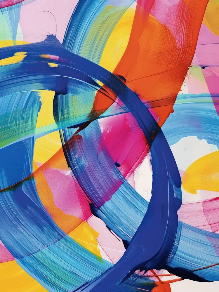 Colourful Brush Strokes 4