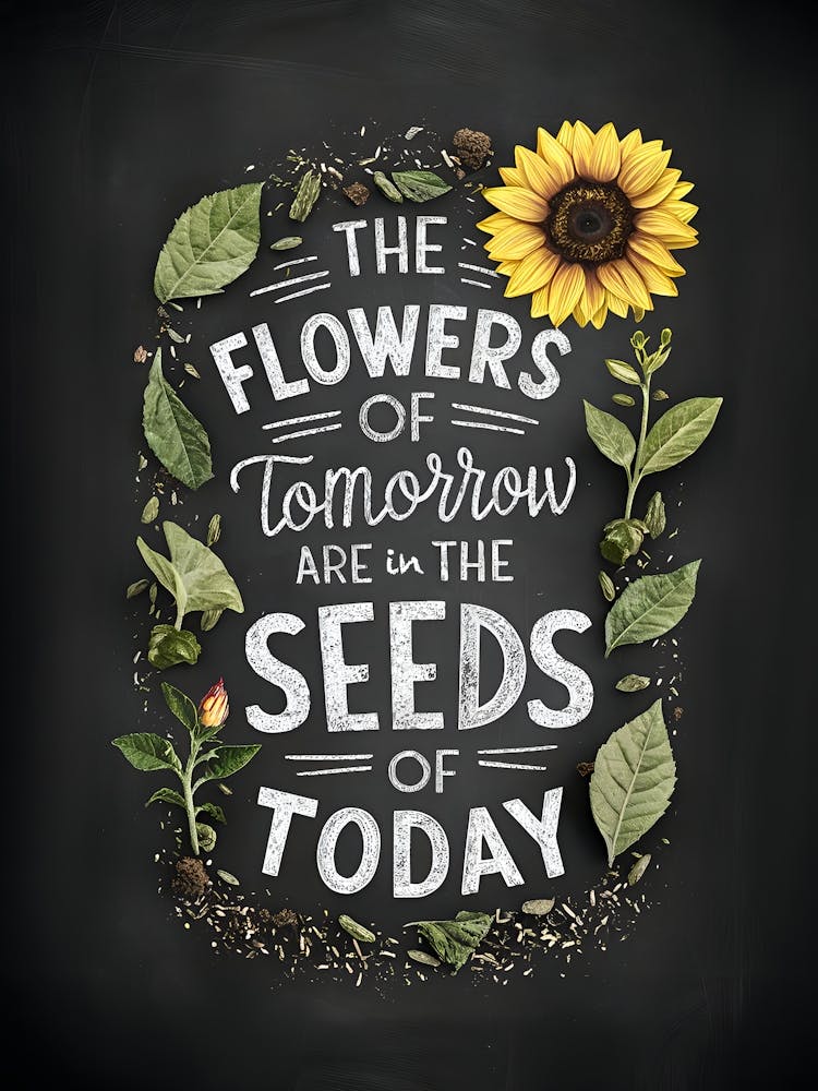 The Flowers Of Tomorrow Are In The Seeds Of Today
