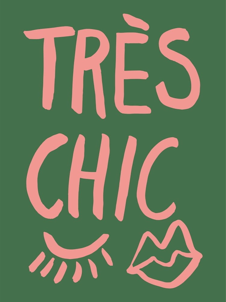 Tres Chic Green Art Poster_2043049
