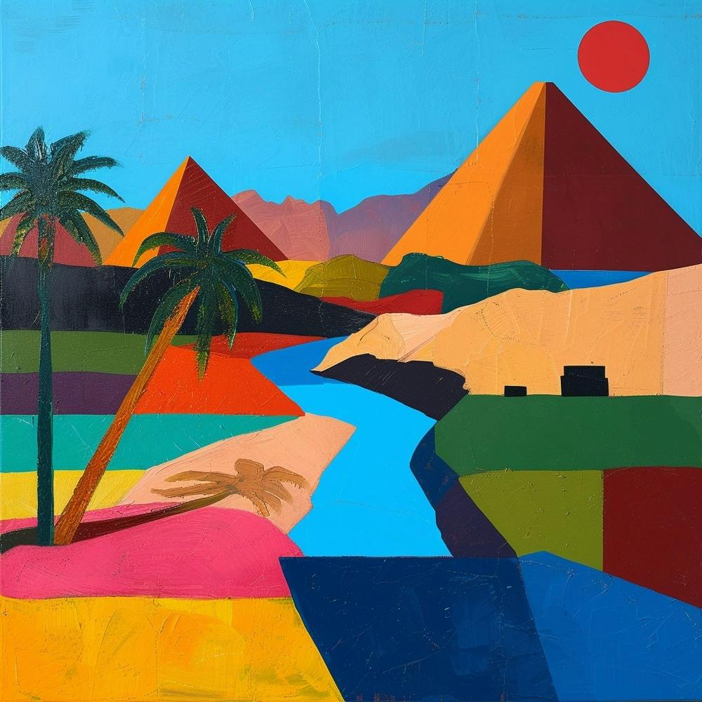 Abstract Travel Collection Cairo Egypt 1