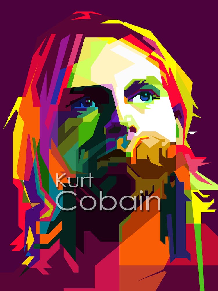 Kurt Cobain Nirvana Grunge Pop Art Wpap