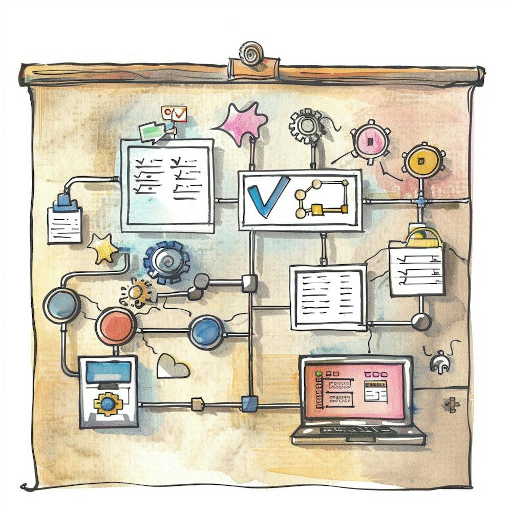 A Workflow Automation Hand Drawn Sketch Illustra 1718669134 3