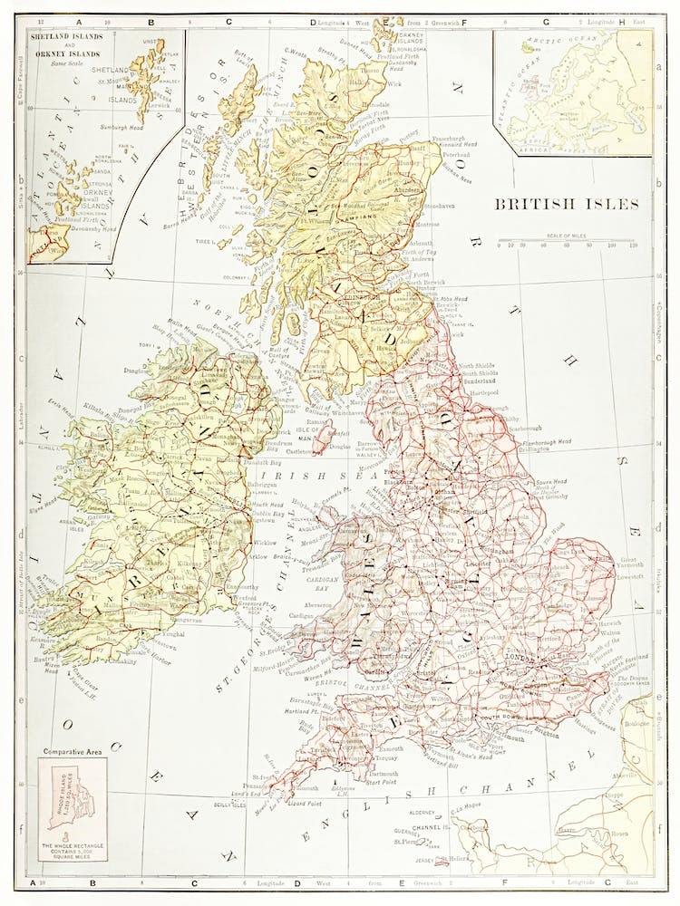 Geography Of The British Isles From Ten Different Standpoints, With Twenty One Maps (1886)