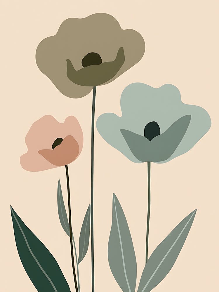 Soft Neutral Floral Art | Aesthetic Botanical Prints for Cozy Spaces