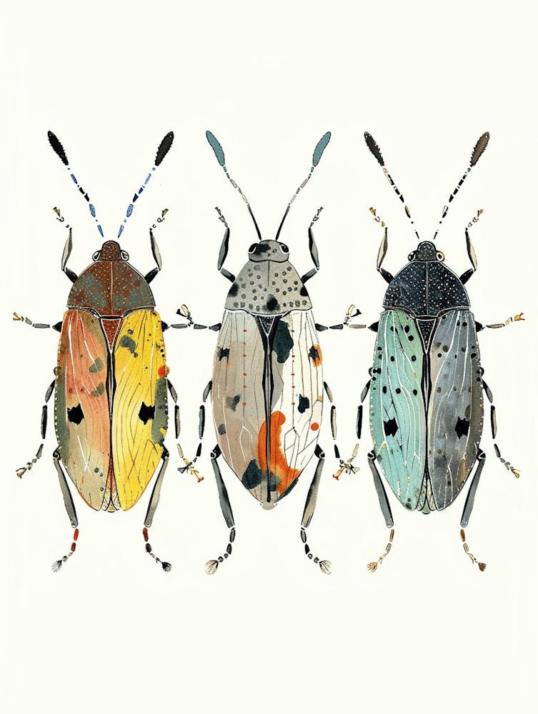 Colourful Insect Illustration Aphid 9