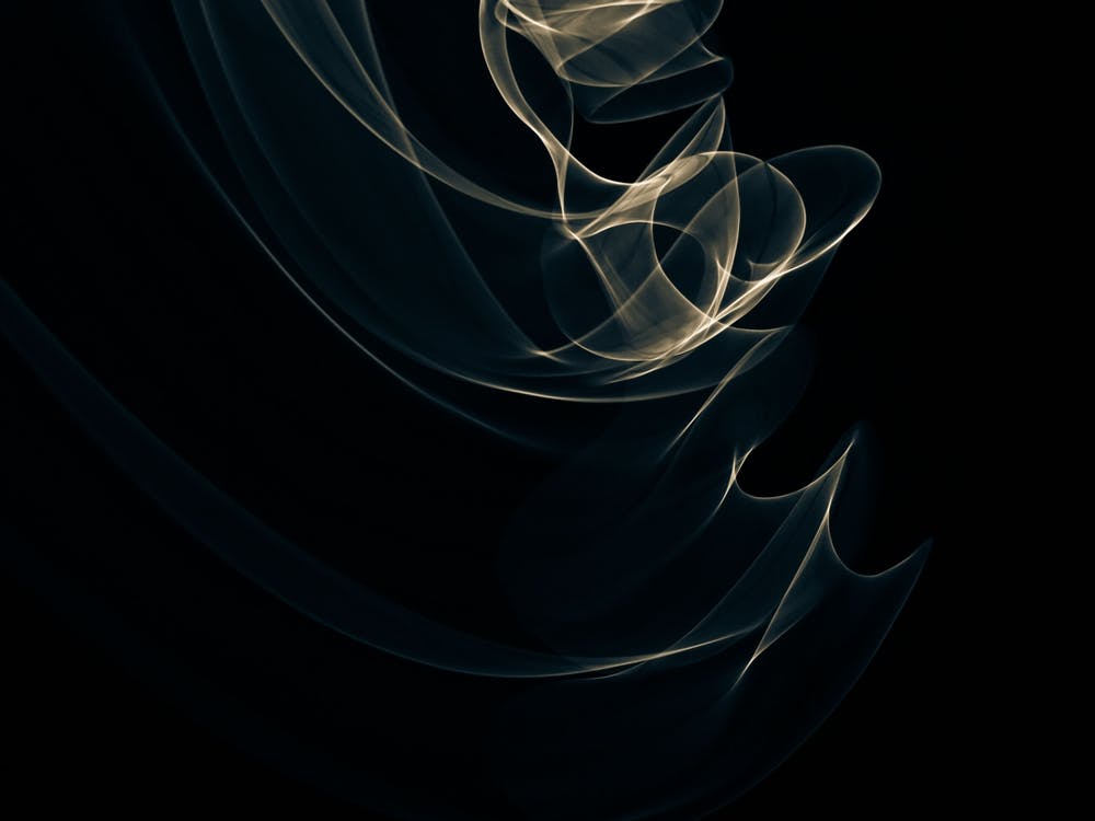 Glowing abstract curved blue and yellow lines 15
