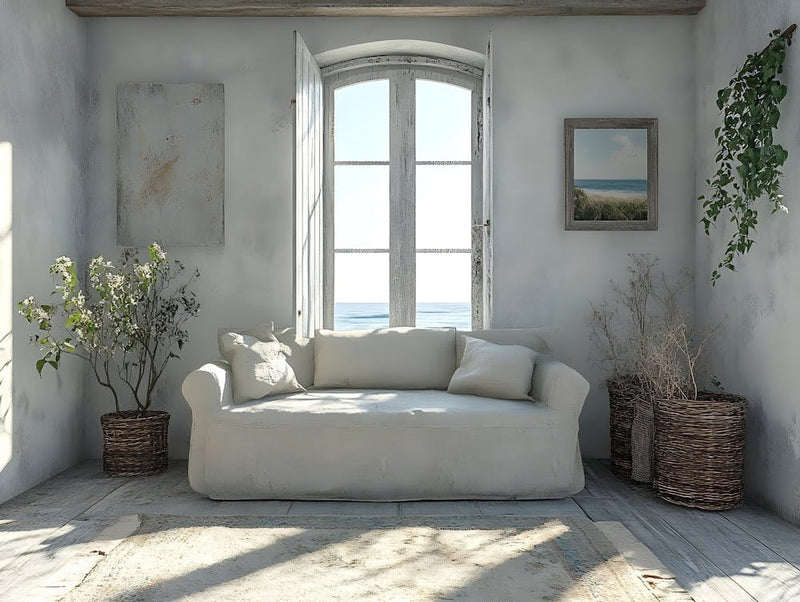 Serene Seaside Living Room 1