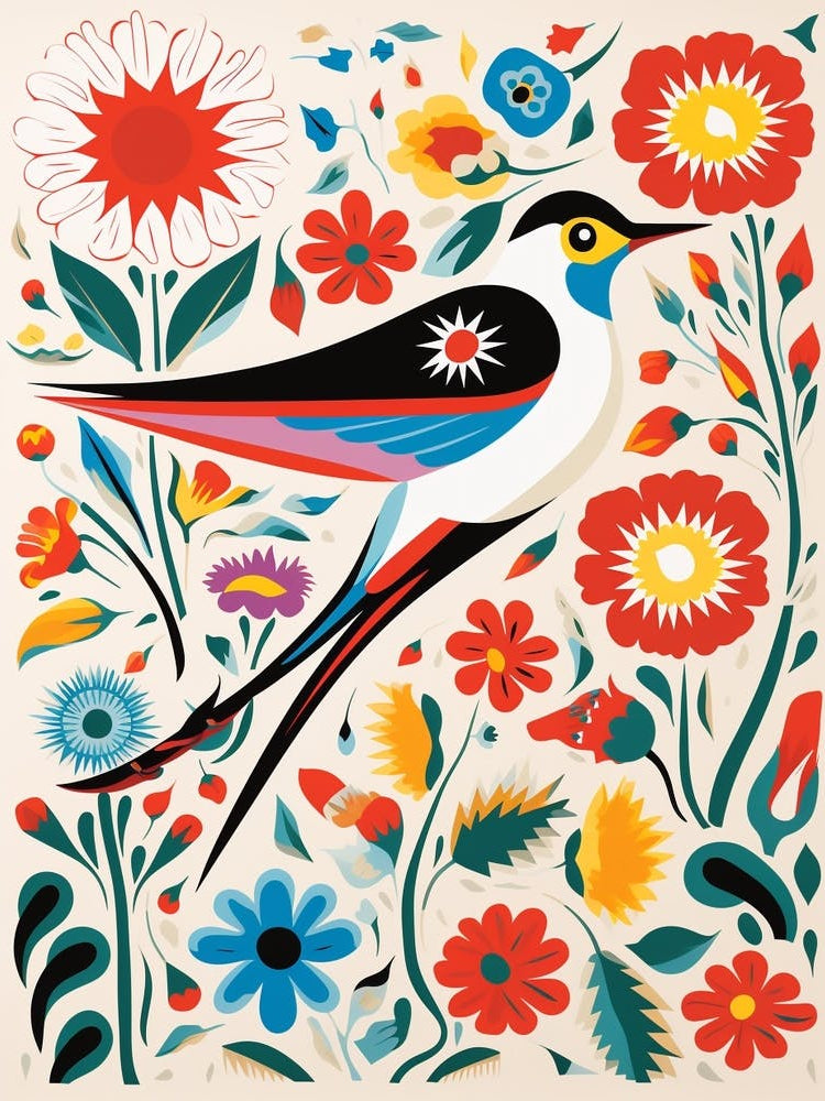 Scandinavian Bird Illustration Common Tern 3