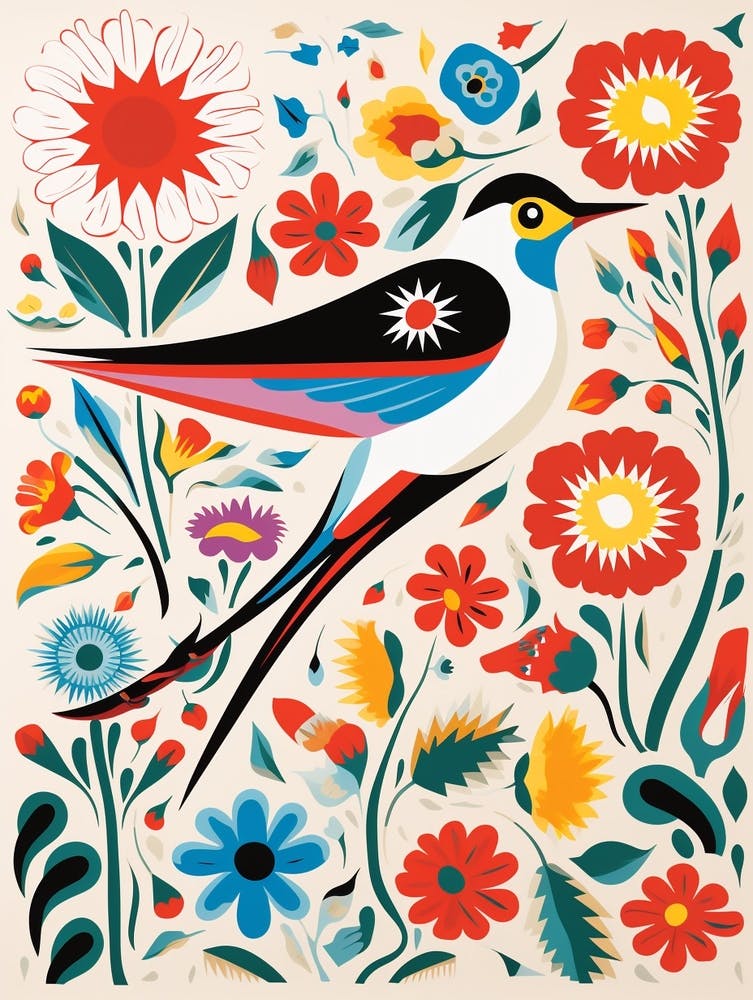 Scandinavian Bird Illustration Common Tern 3