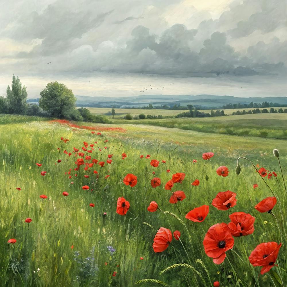 Poppies In The Field 1