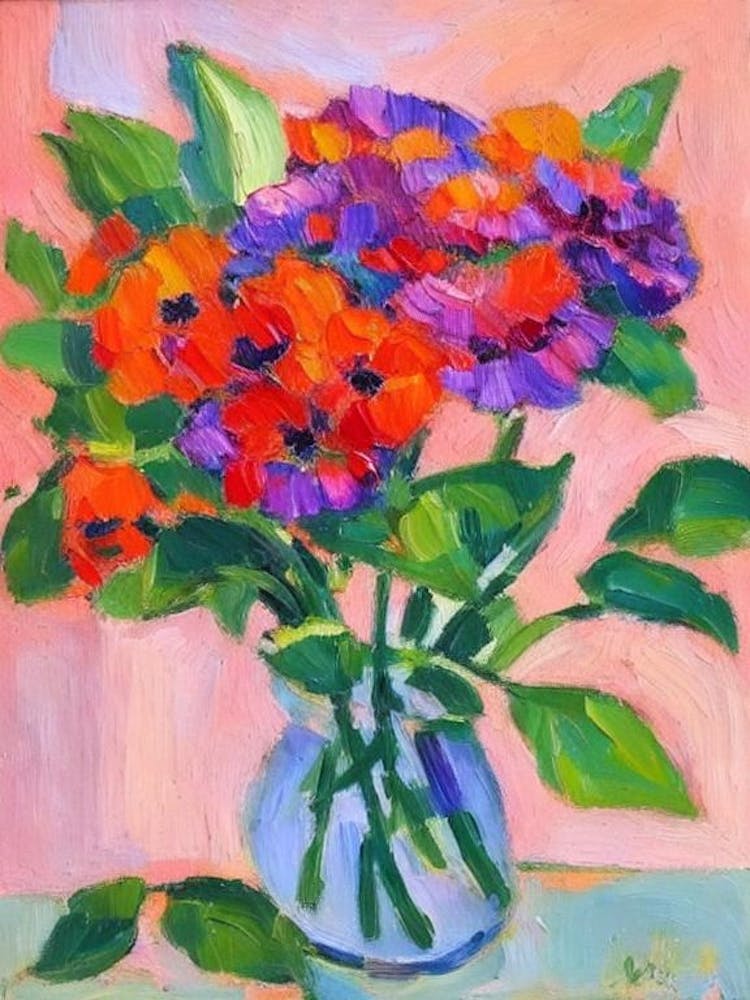 Alstromeria 2  Matisse Style Flower