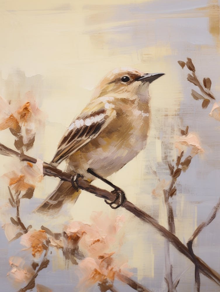 Bird Painting Mockingbird 1