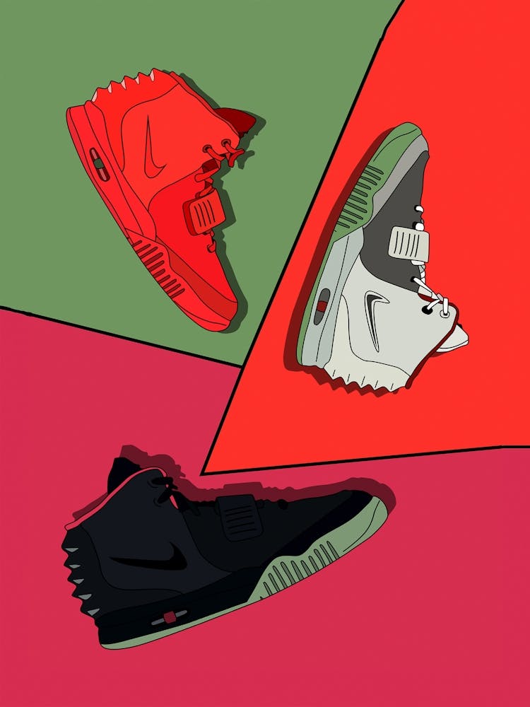 Nike Air Yeezy three colors