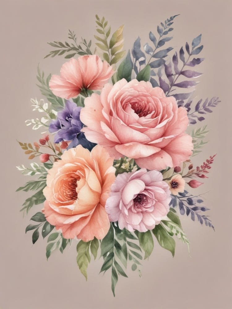 Watercolor Roses