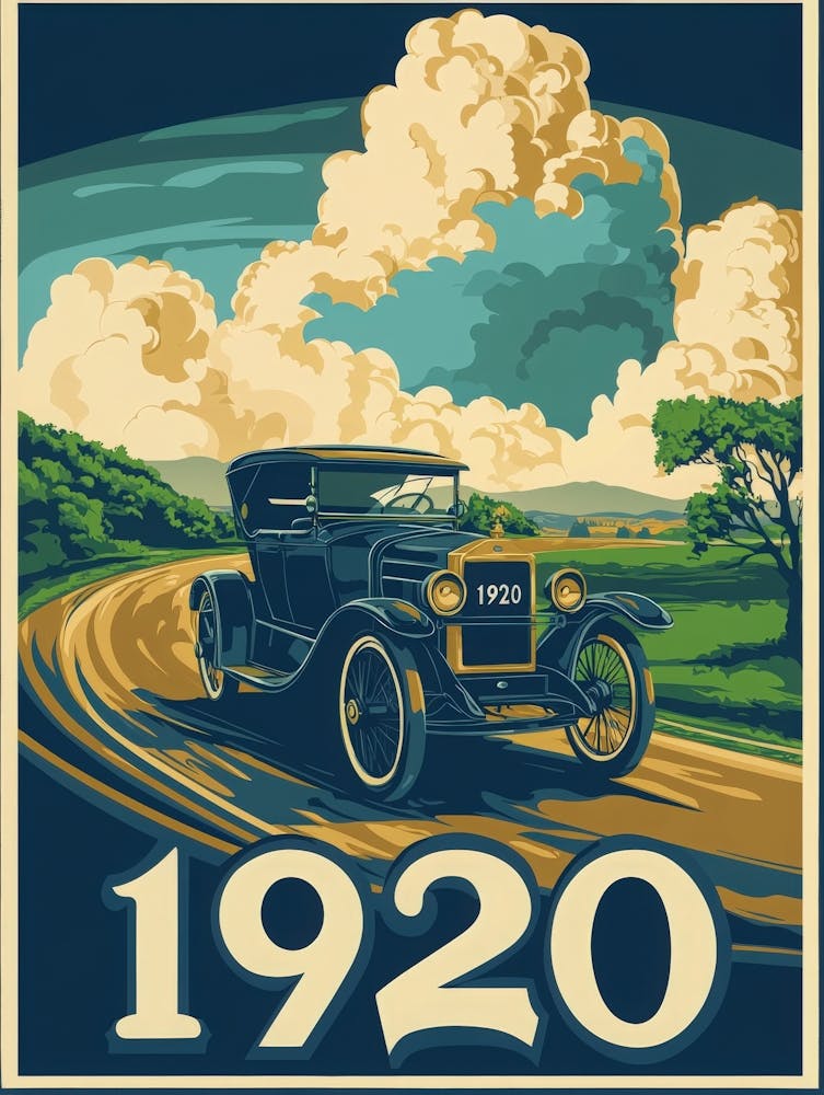 Aihrgdesign Une Affiche Industrielle Rétro Promouvant l'Automobile Moderne 2f0f7a17 1da9 4f3c B13c 54a2b015f10 2