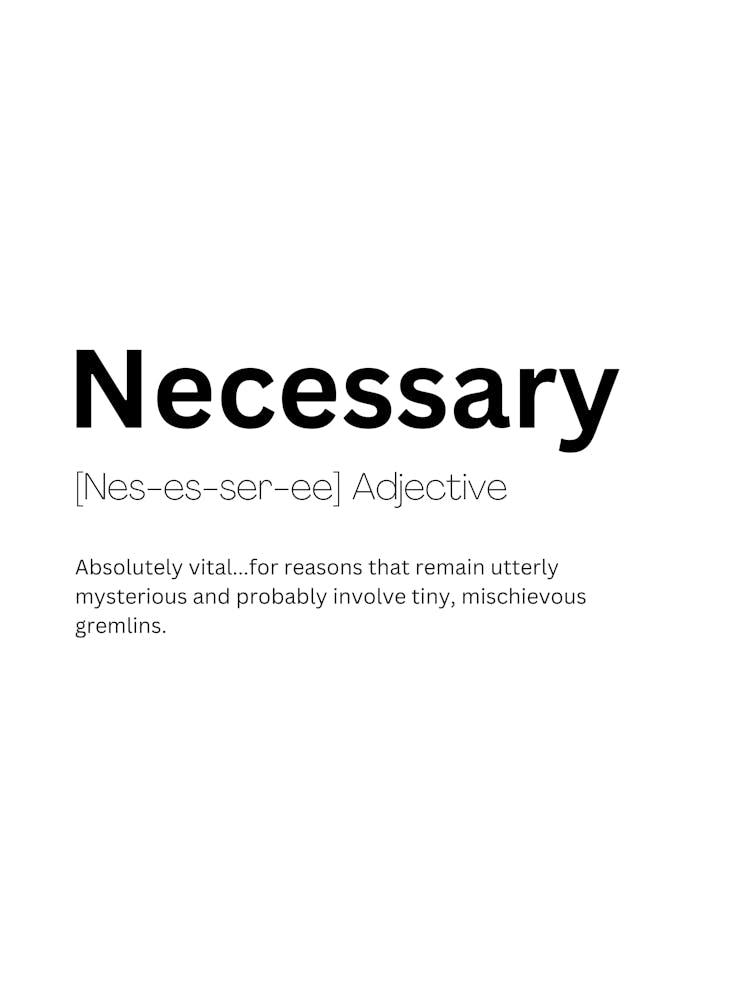 Necessary Definition Meaning