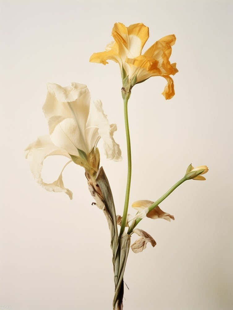 Pressed Flower Botanical Art Freesia 2