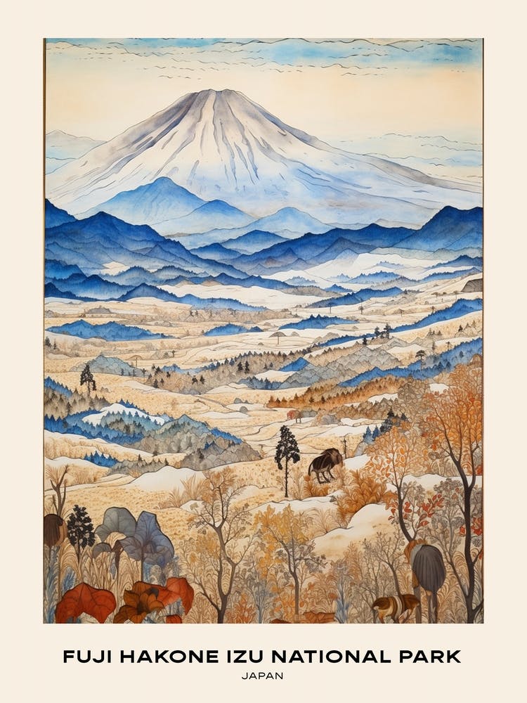 Fuji Hakone Izu National Park Japan 6 Poster