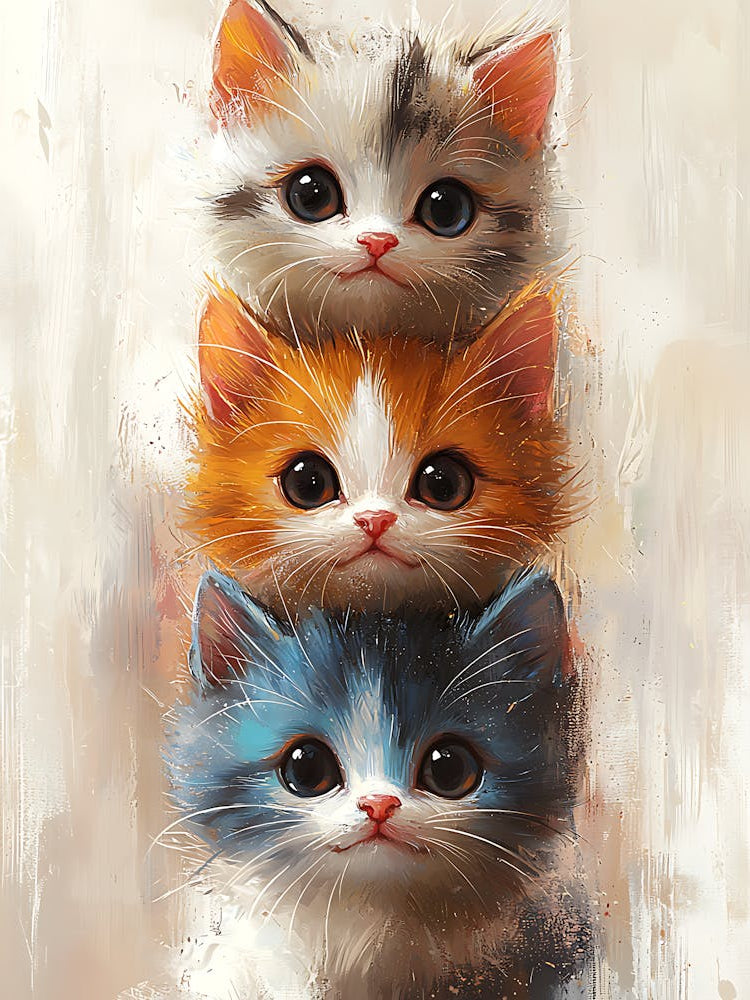 Cute Cats Stacked Together 5