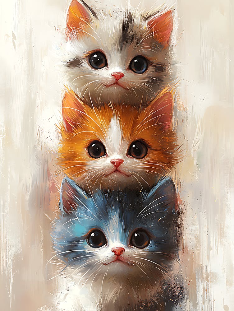 Cute Cats Stacked Together 5