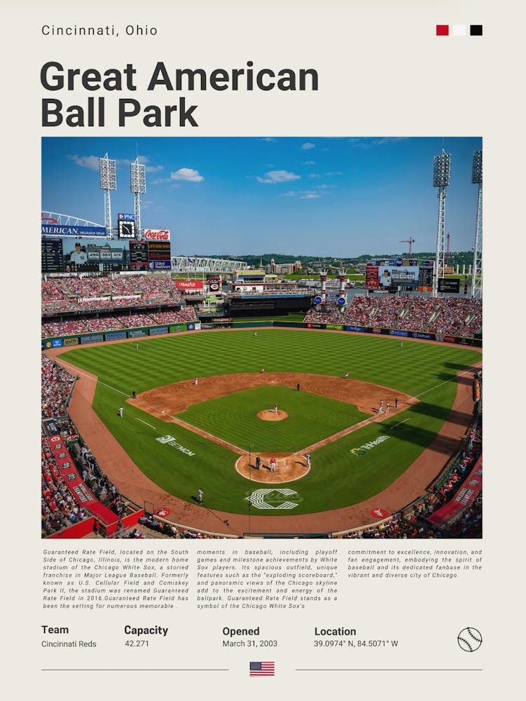 Baseball - Cincinnati Reds - Great American Ball Park 1