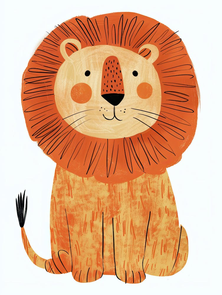 Soft Paw Lion Children Prints & Kids Posters