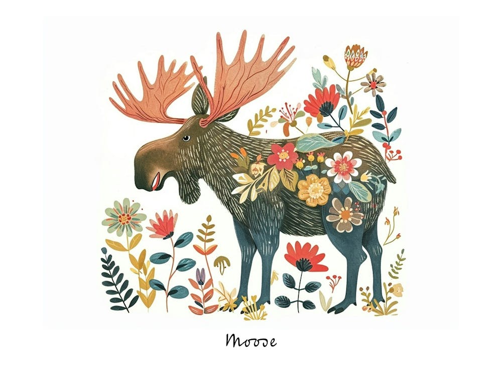 Petite Élan Florale 2 Poster