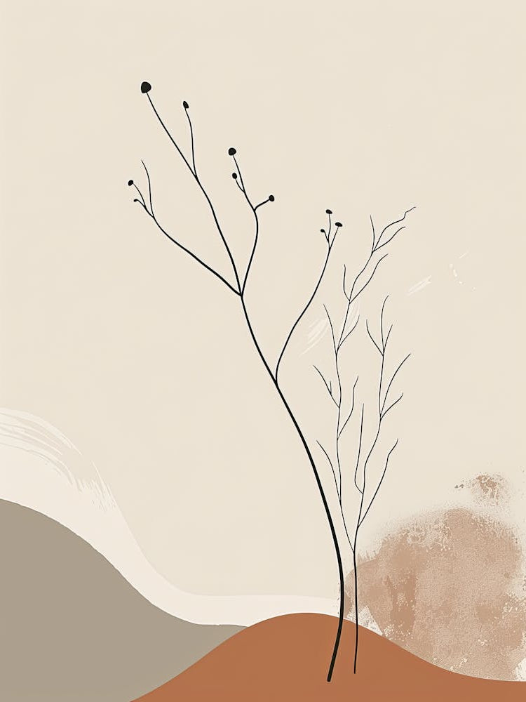 Chicago Botanical Garden Boho Line Art