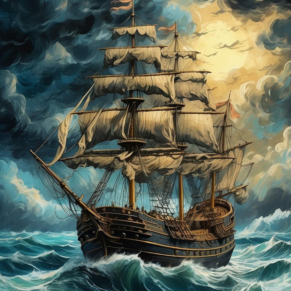 Ship In The Storm