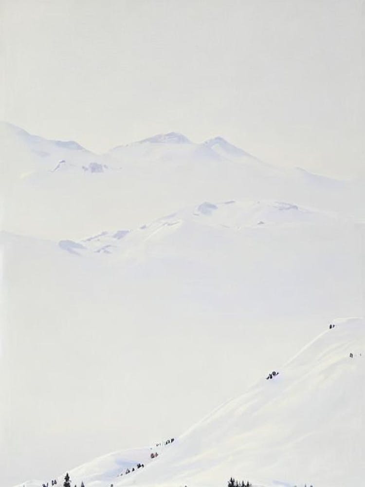 Davos Klosters 1 , Switzerland Minimal Skiing Poster