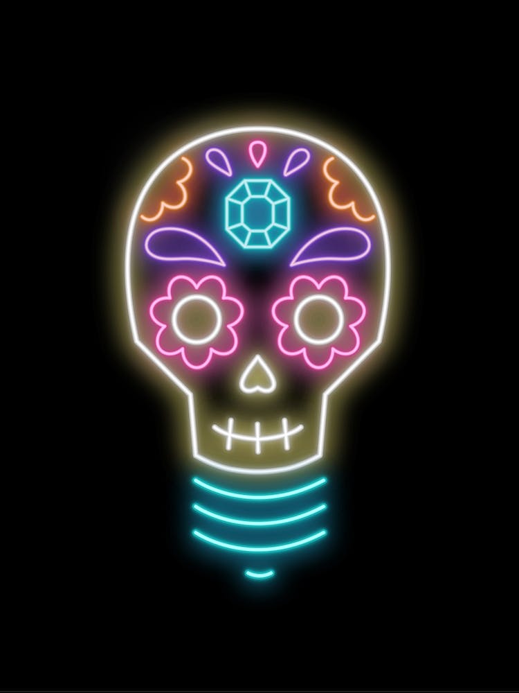 Sugar Skull Lightbulb