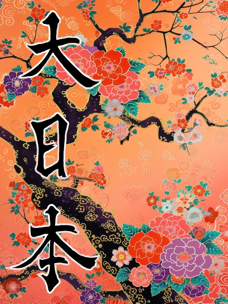 Great Japan Hokusai Japanese Flowers 17 Poster