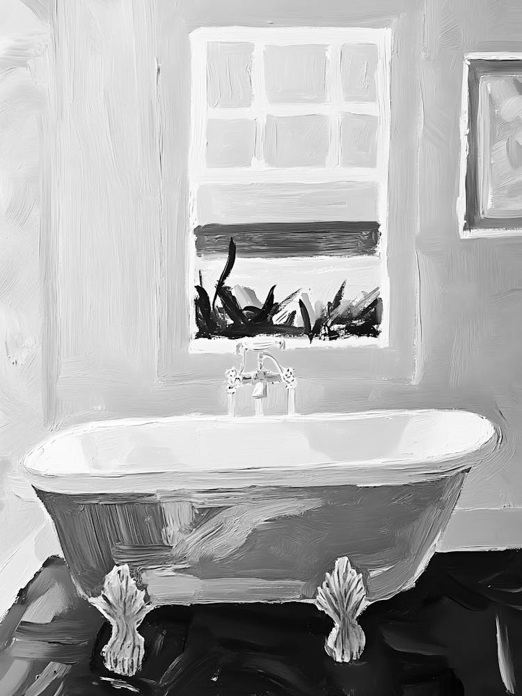 Black And White Bathroom