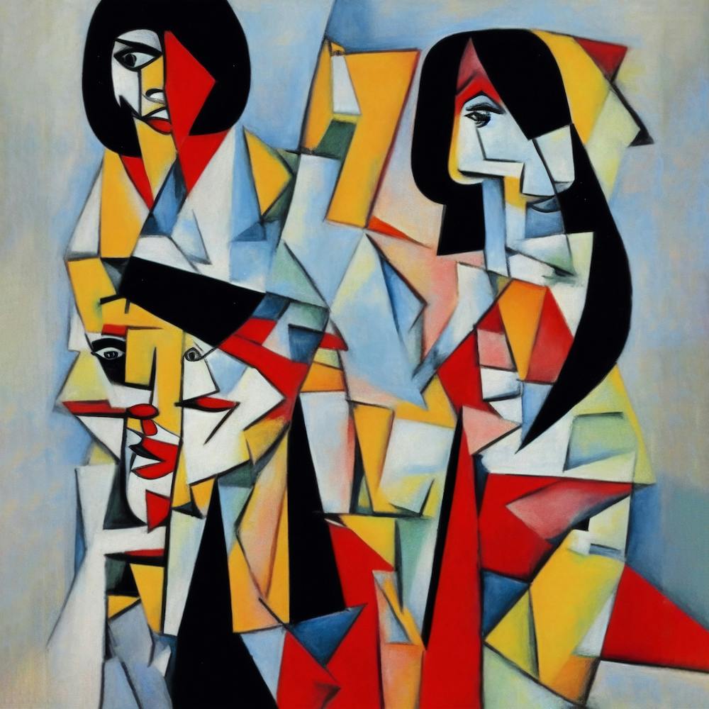 Mia Wallace  Pulp Fiction Cubism Pablo Picasso Style