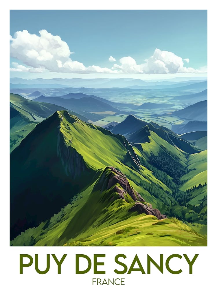 Affiche de voyage Puy De Sancy