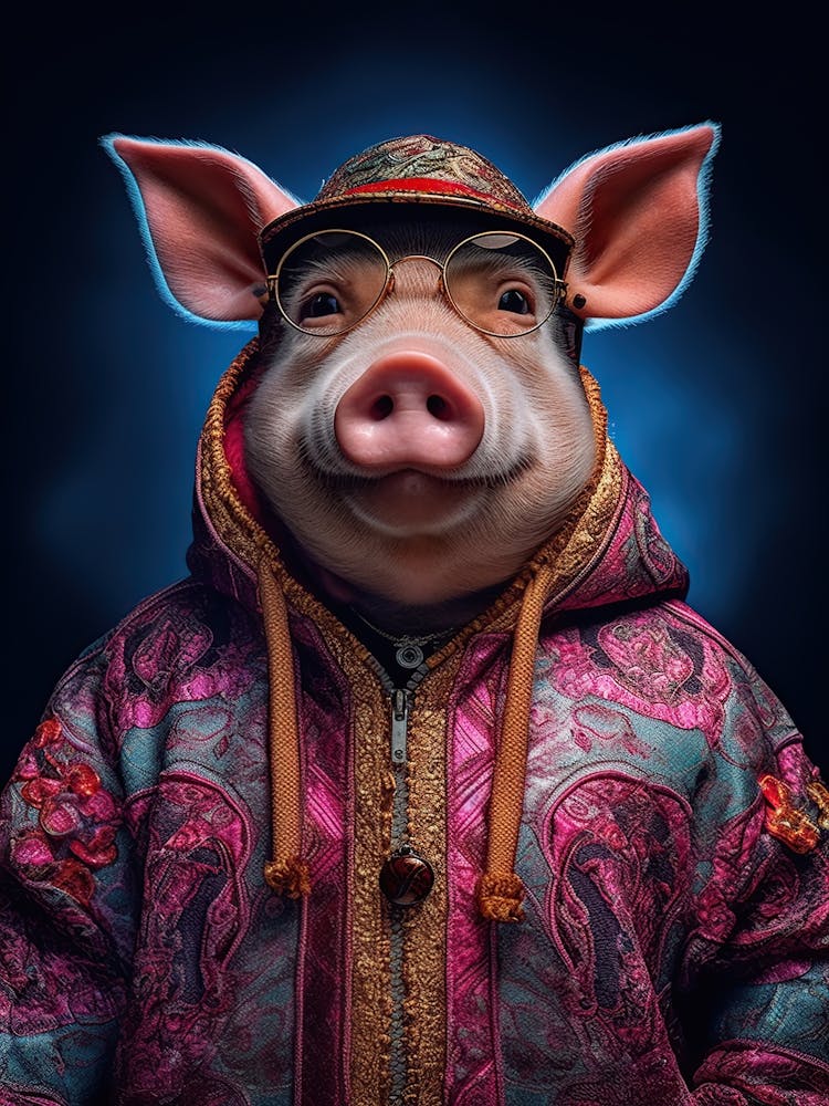 Pig In Glasses 1