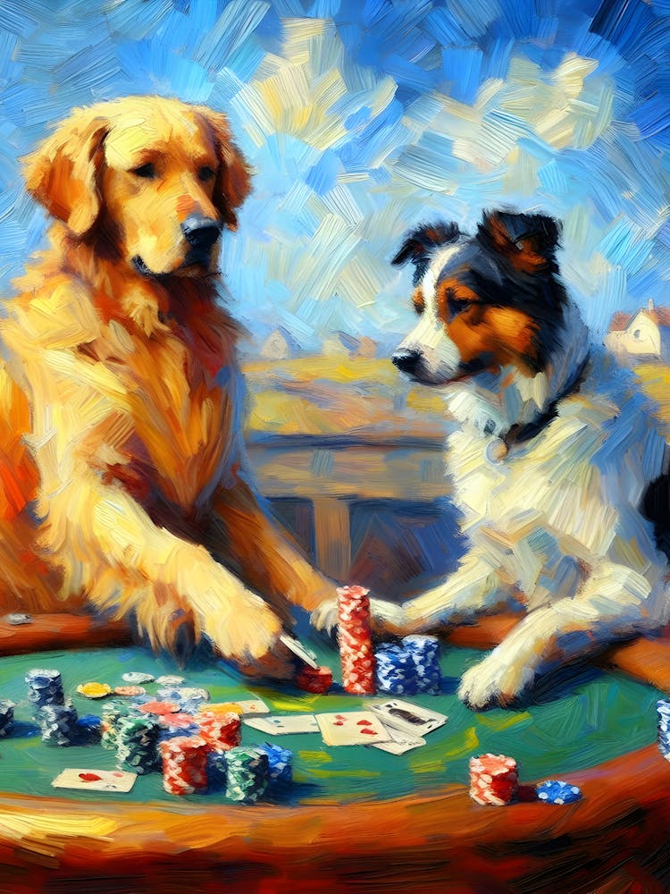 Dogs Playing Poker