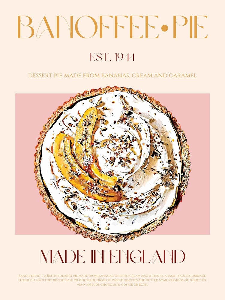 Banoffee Pie Mid Century