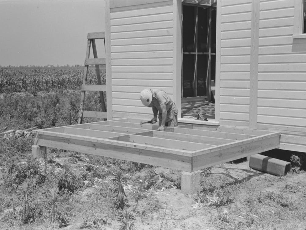 Untitled Photo, Possibly Related To Southeast Missour Farms Project, House Erection, Shop Assembled Por