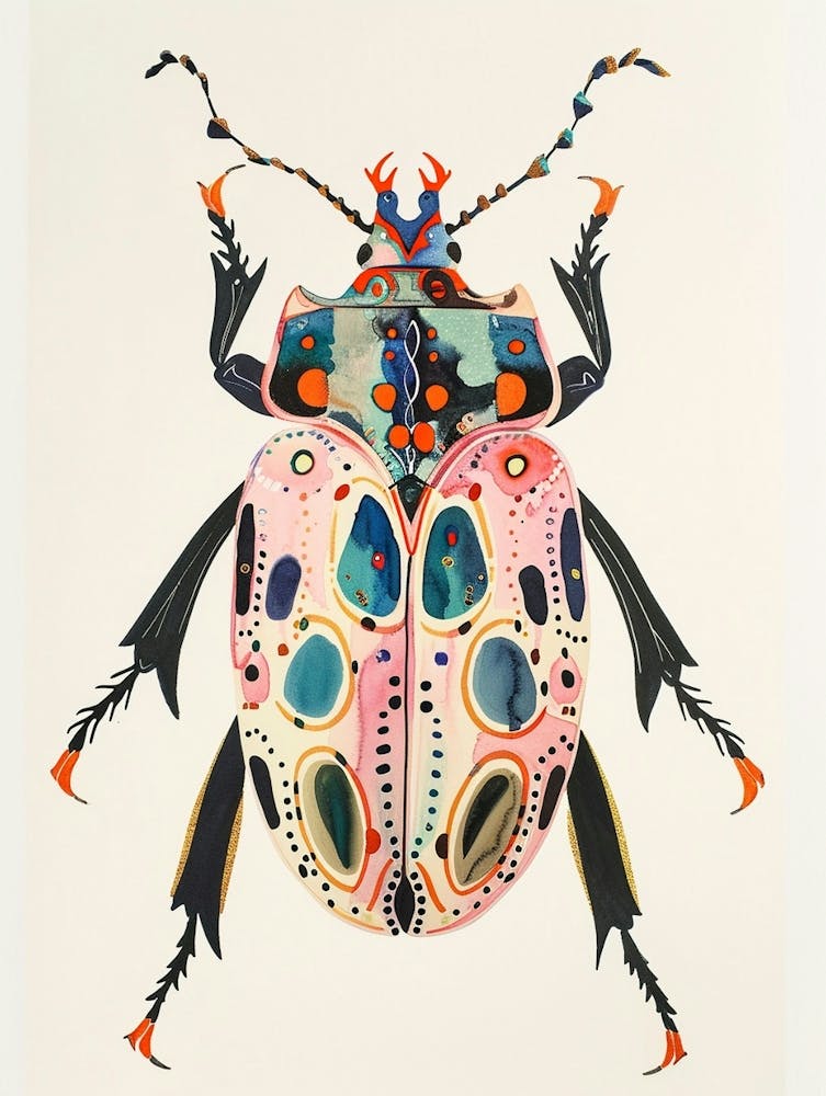 Colourful Insect Illustration Beetle 21