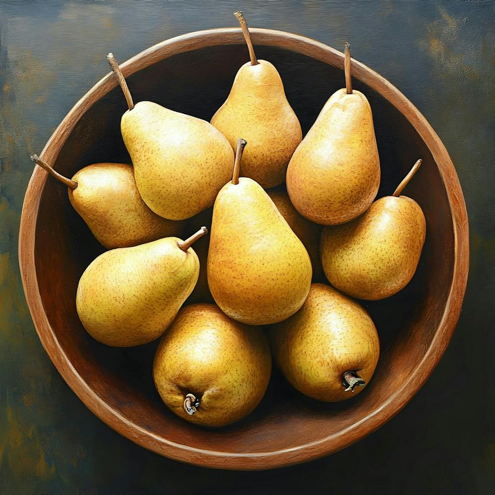 Still Life Pear Bowl 5