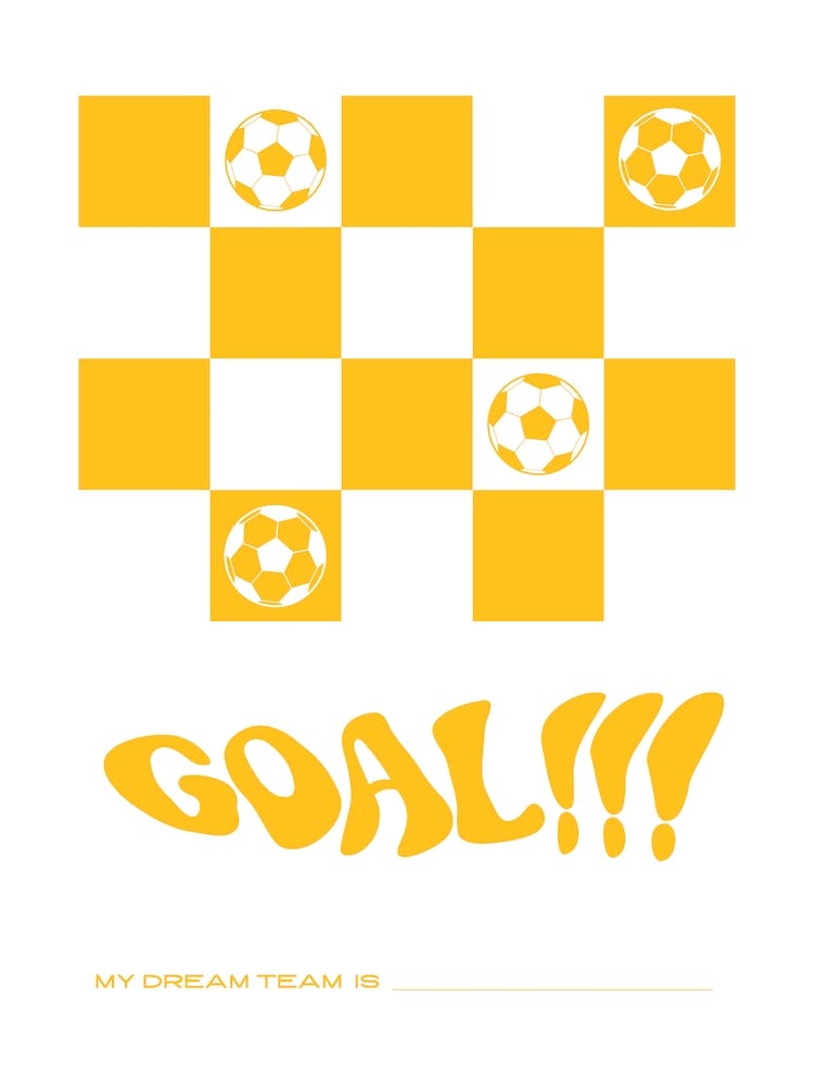 Goal My Dream Team Yellow