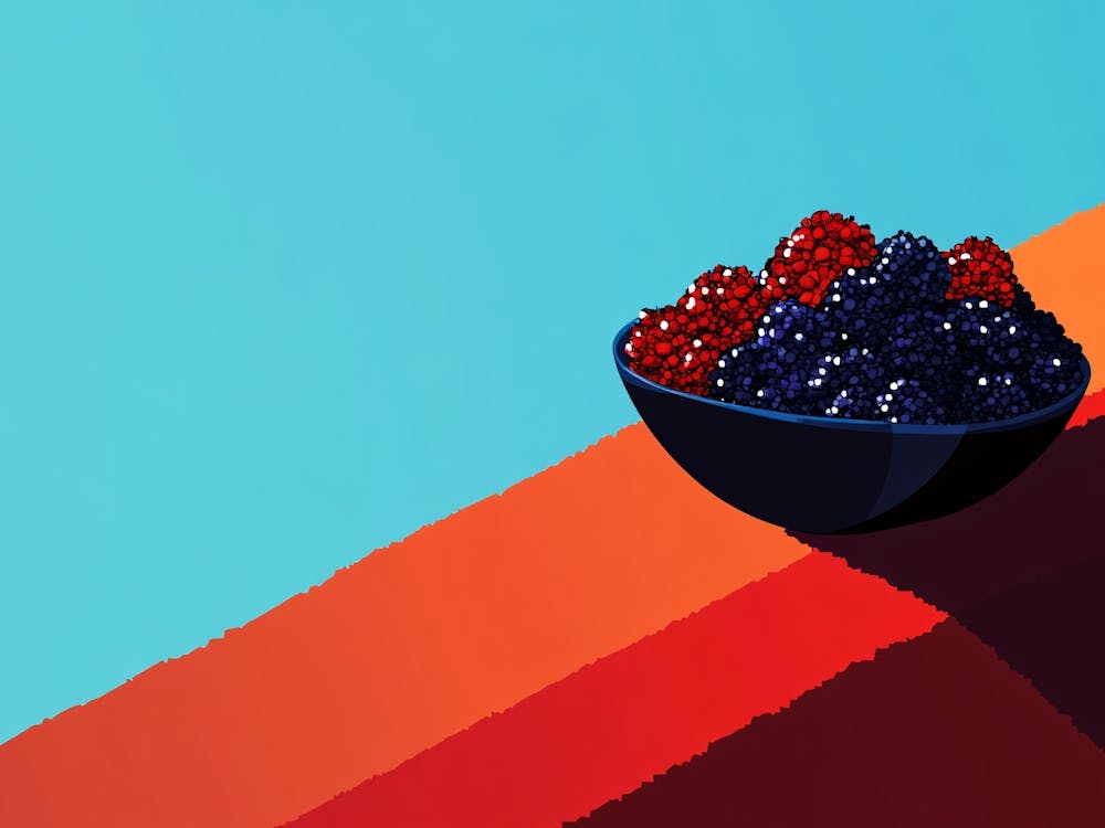 Brombeeren in einer Schale