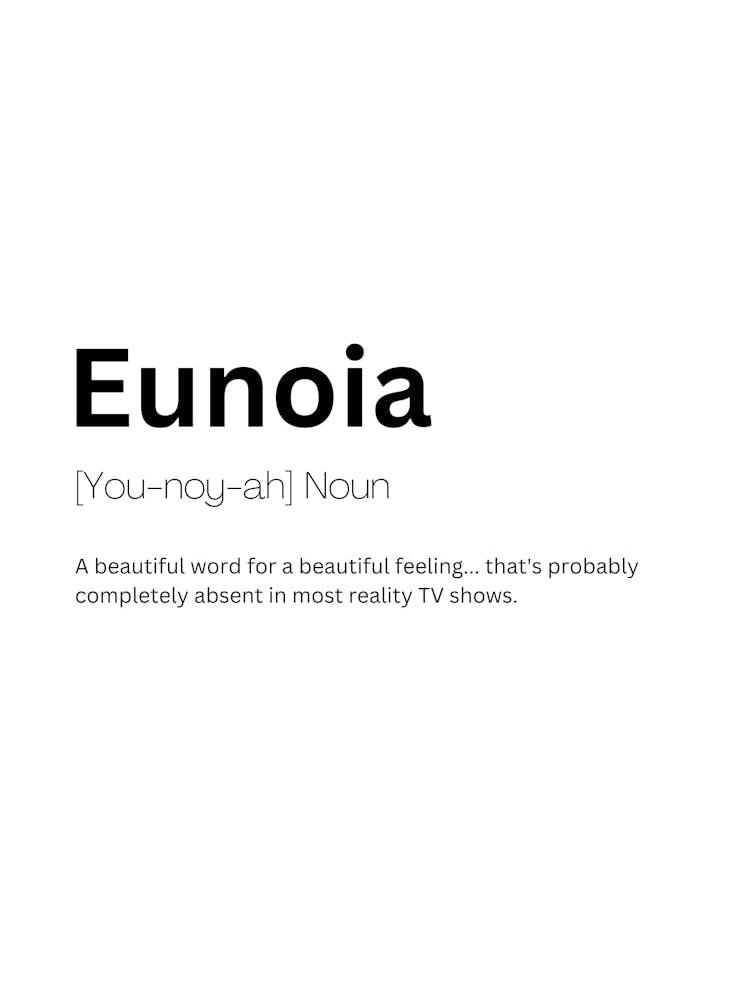 Eunoia Definition Meaning