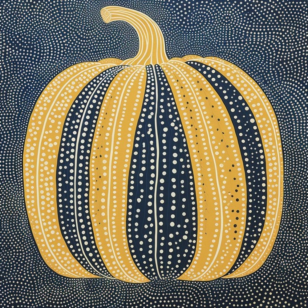 Yayoi Kusama Inspired Pumpkin Blue 2