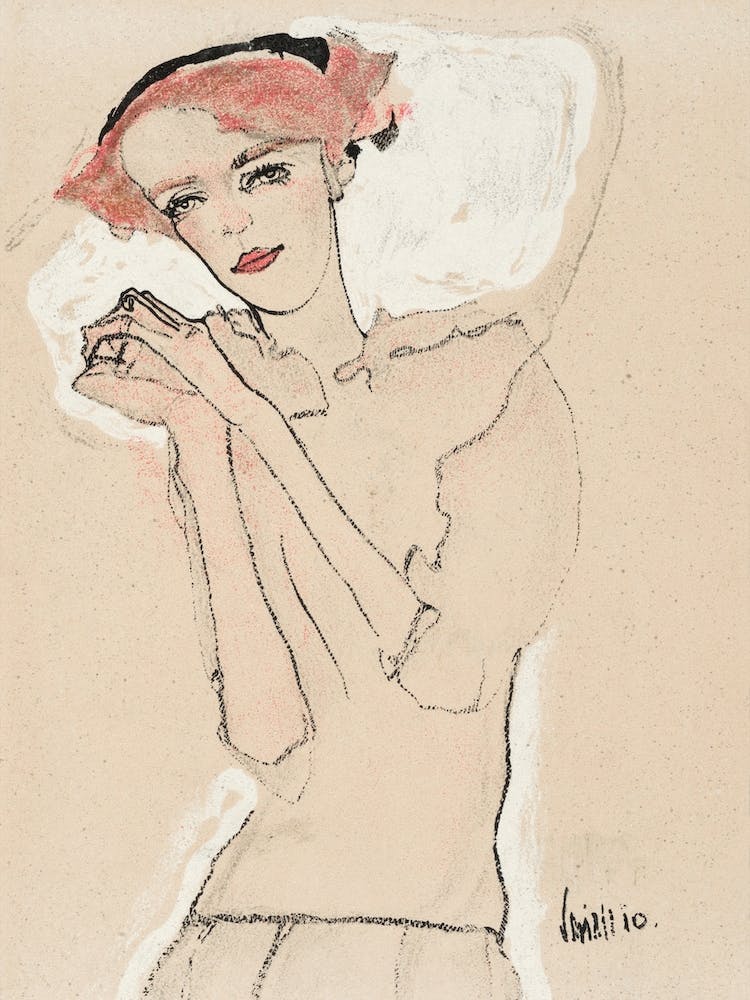 Portrait Of A Woman, Egon Schiele