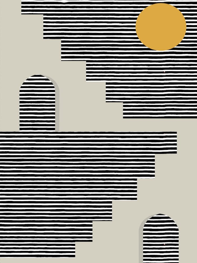 Black Stripes Desert House