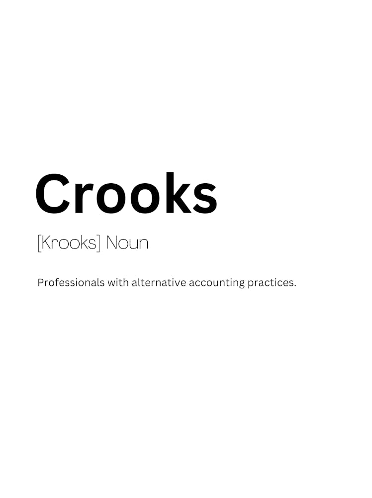 Crooks Definition Meaning